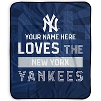 Pegasus New York Yankees 50" x 60" City Skyline Personalized Fleece Blanket