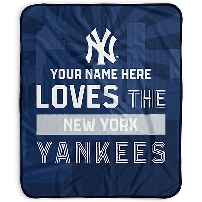 Pegasus New York Yankees 50" x 60" City Skyline Personalized Fleece Blanket