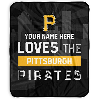 Pegasus Pittsburgh Pirates 50" x 60" City Skyline Personalized Fleece Blanket