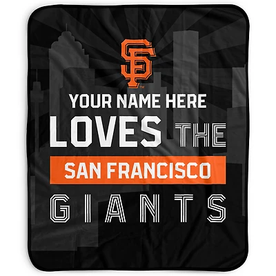 Pegasus San Francisco Giants 50" x 60" City Skyline Personalized Fleece Blanket