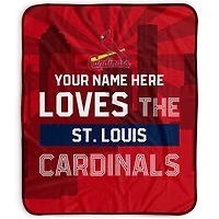 Pegasus St. Louis Cardinals 50" x 60" City Skyline Personalized Fleece Blanket