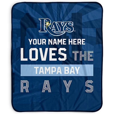 Pegasus Tampa Bay Rays 50" x 60" City Skyline Personalized Fleece Blanket