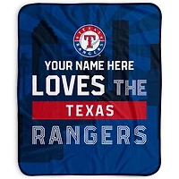 Pegasus Texas Rangers 50" x 60" City Skyline Personalized Fleece Blanket