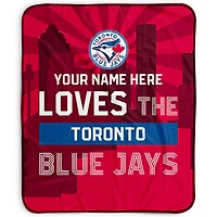 Pegasus Toronto Blue Jays 50" x 60" City Skyline Personalized Fleece Blanket