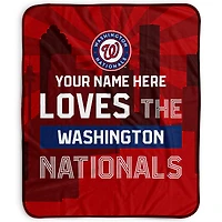 Pegasus Washington Nationals 50" x 60" City Skyline Personalized Fleece Blanket