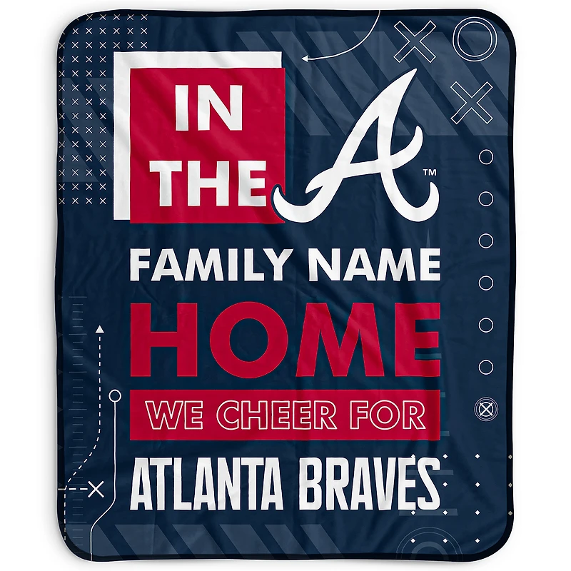 Pegasus Atlanta Braves 50" x 60" "We Cheer" Personalized Fleece Blanket