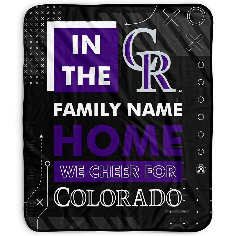 Pegasus Colorado Rockies 50" x 60" "We Cheer" Personalized Fleece Blanket