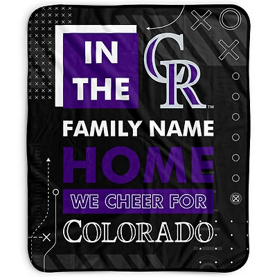 Pegasus Colorado Rockies 50" x 60" "We Cheer" Personalized Fleece Blanket