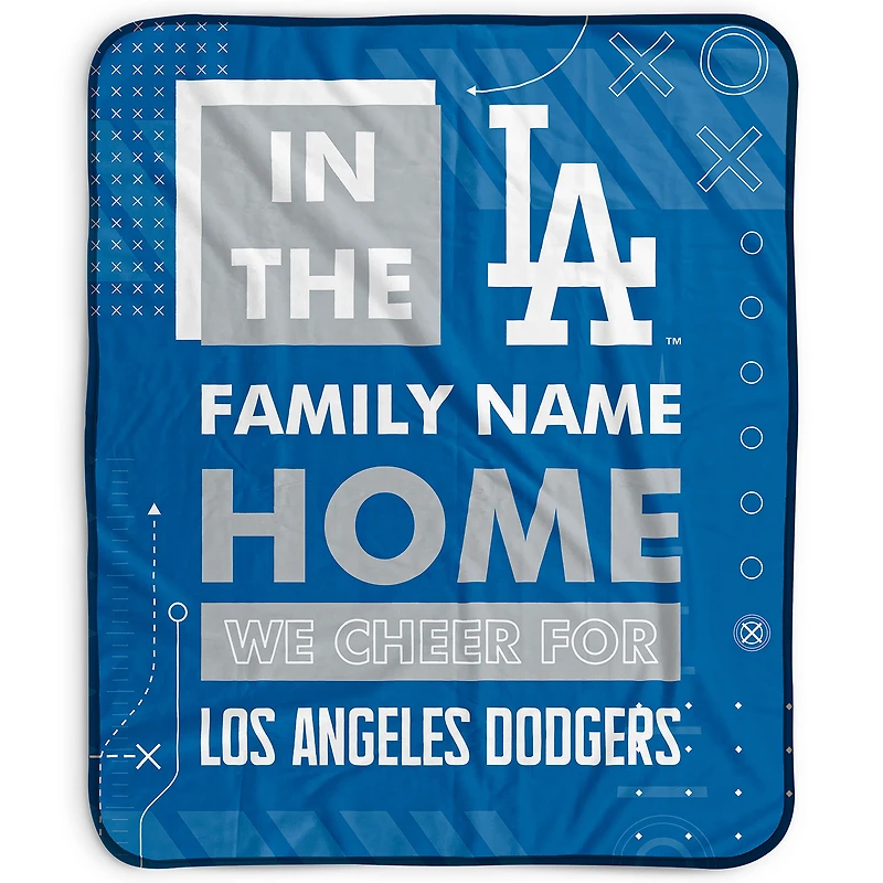 Pegasus Los Angeles Dodgers 50" x 60" "We Cheer" Personalized Fleece Blanket
