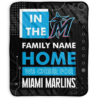 Pegasus Miami Marlins 50" x 60" "We Cheer" Personalized Fleece Blanket