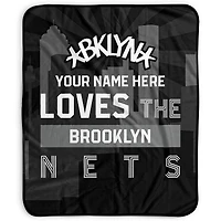 Pegasus Brooklyn Nets 50" x 60" City Skyline Personalized Fleece Blanket