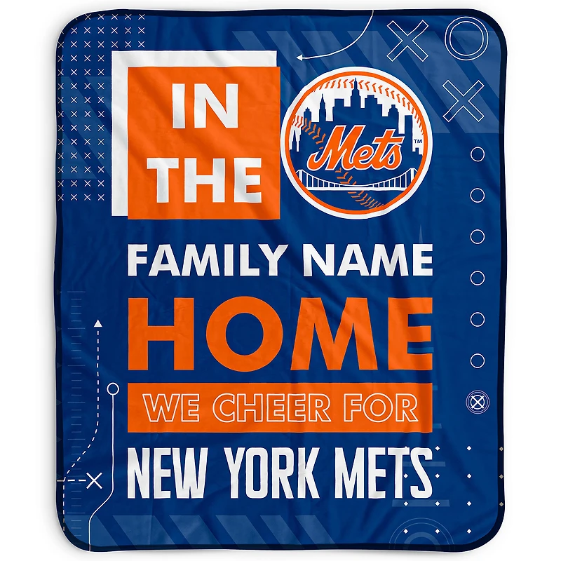Pegasus New York Mets 50" x 60" "We Cheer" Personalized Fleece Blanket