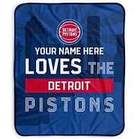 Pegasus Detroit Pistons 50" x 60" City Skyline Personalized Fleece Blanket