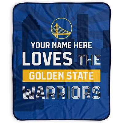 Pegasus Golden State Warriors 50" x 60" City Skyline Personalized Fleece Blanket