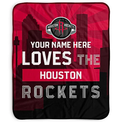 Pegasus Houston Rockets 50" x 60" City Skyline Personalized Fleece Blanket
