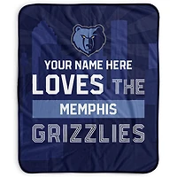 Pegasus Memphis Grizzlies 50" x 60" City Skyline Personalized Fleece Blanket