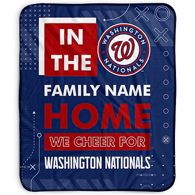 Pegasus Washington Nationals 50" x 60" "We Cheer" Personalized Fleece Blanket