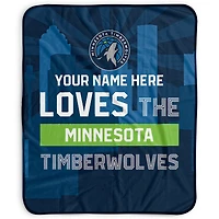 Pegasus Minnesota Timberwolves 50" x 60" City Skyline Personalized Fleece Blanket