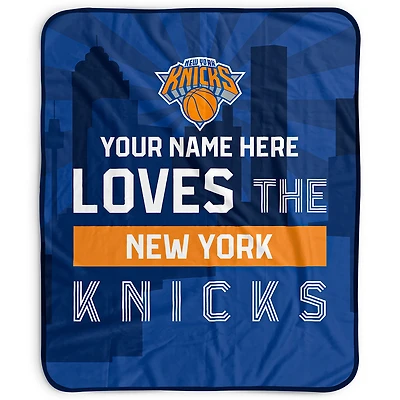 Pegasus New York Knicks 50" x 60" City Skyline Personalized Fleece Blanket