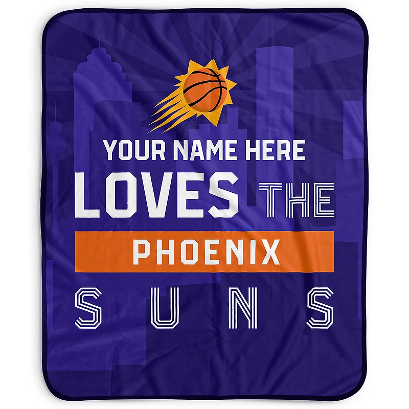 Pegasus Phoenix Suns 50" x 60" City Skyline Personalized Fleece Blanket