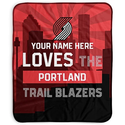 Pegasus Portland Trail Blazers 50" x 60" City Skyline Personalized Fleece Blanket