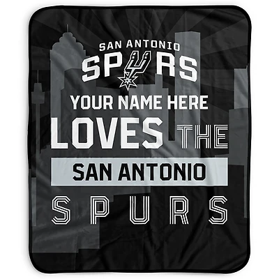 Pegasus San Antonio Spurs 50" x 60" City Skyline Personalized Fleece Blanket