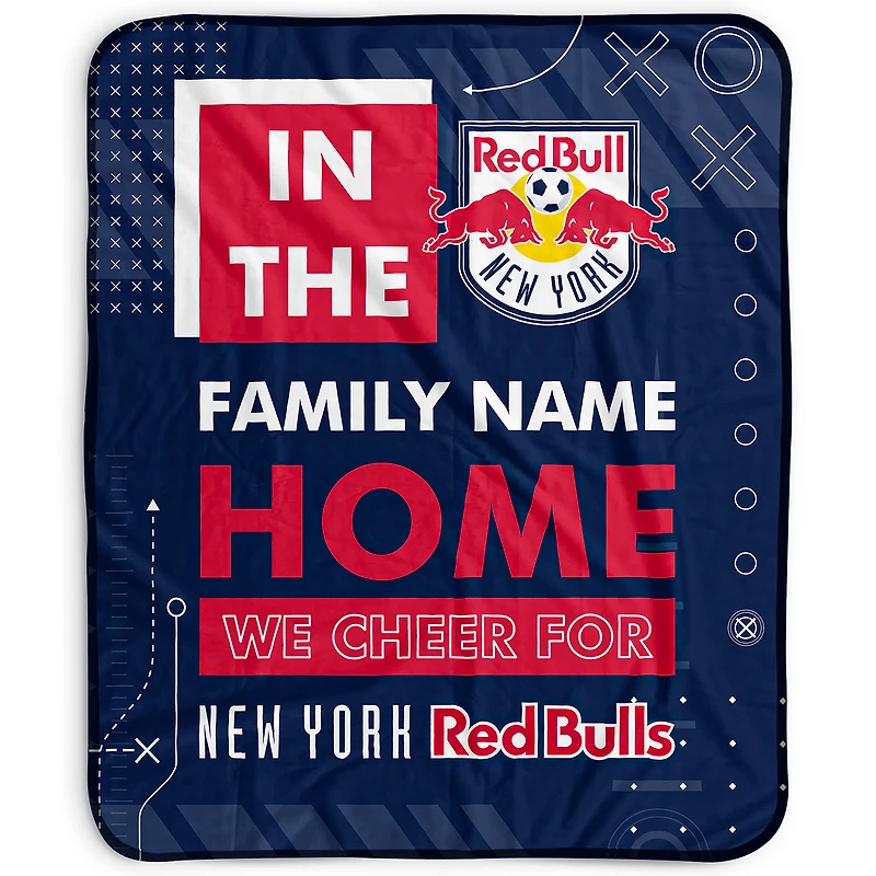 Pegasus New York Red Bulls 50" x 60" "We Cheer" Personalized Fleece Blanket