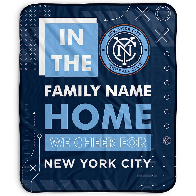 Pegasus New York City FC 50" x 60" "We Cheer" Personalized Fleece Blanket