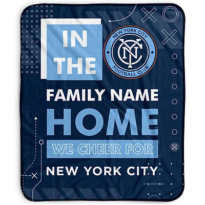 Pegasus New York City FC 50" x 60" "We Cheer" Personalized Fleece Blanket
