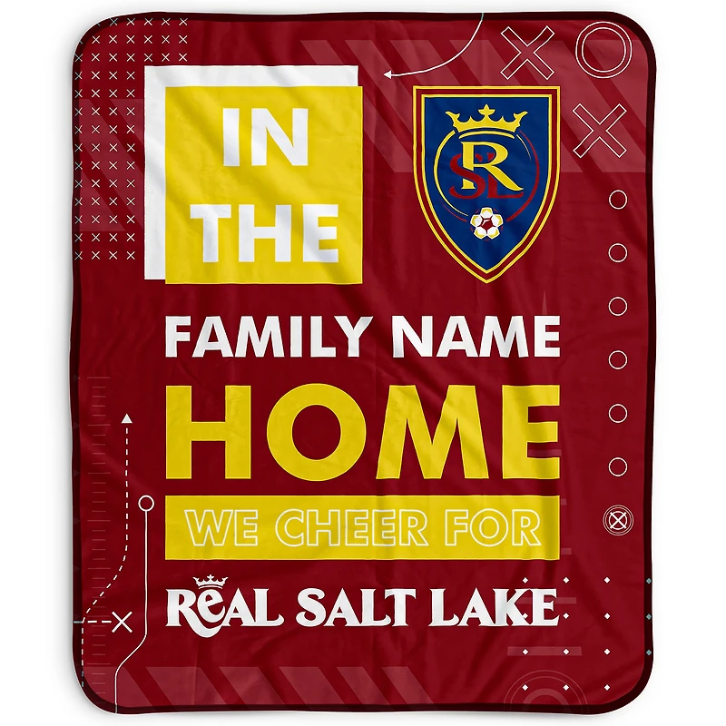 Pegasus Real Salt Lake 50" x 60" "We Cheer" Personalized Fleece Blanket