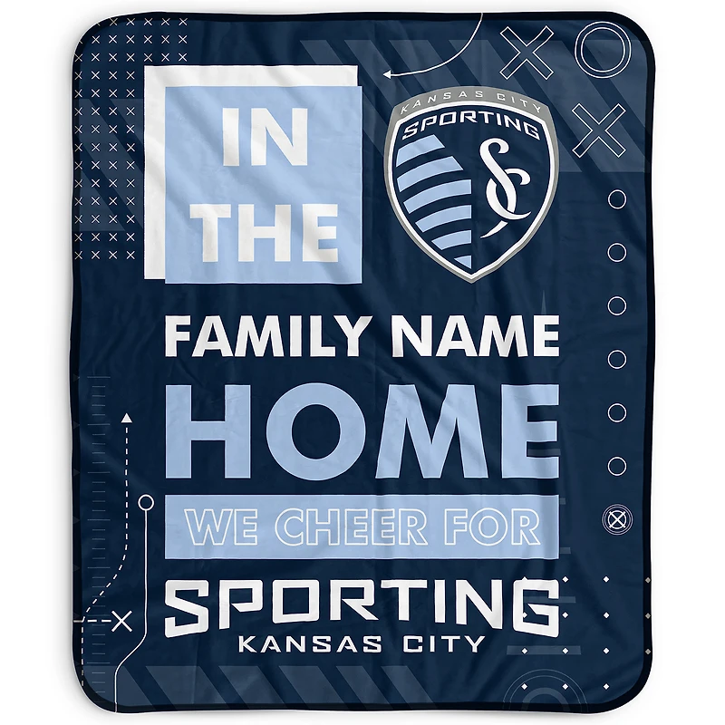 Pegasus Sporting Kansas City 50" x 60" "We Cheer" Personalized Fleece Blanket