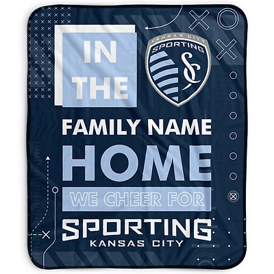 Pegasus Sporting Kansas City 50" x 60" "We Cheer" Personalized Fleece Blanket