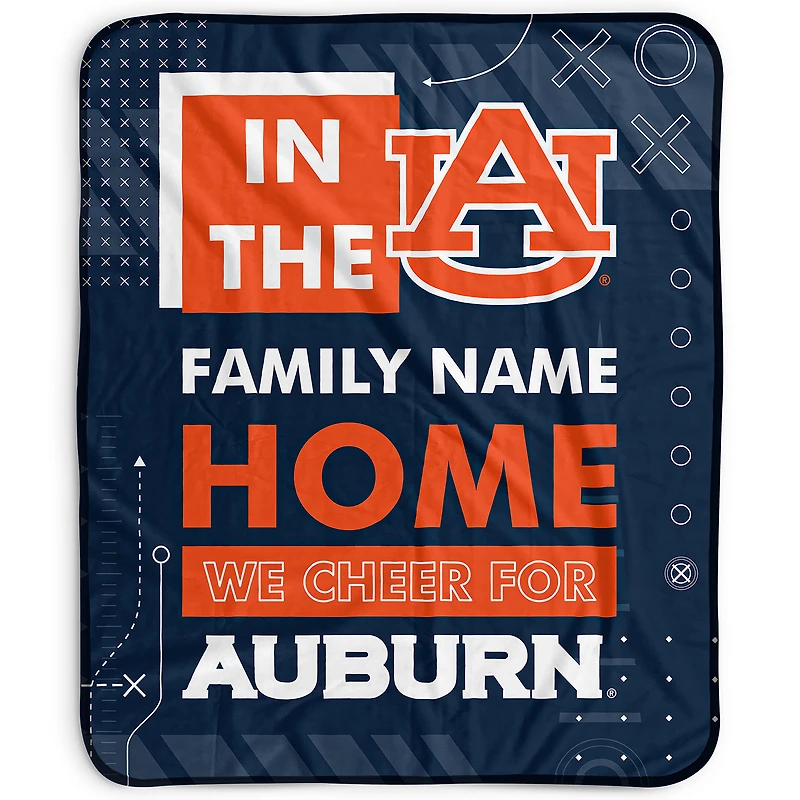 Pegasus Auburn Tigers 50" x 60" "We Cheer" Personalized Fleece Blanket
