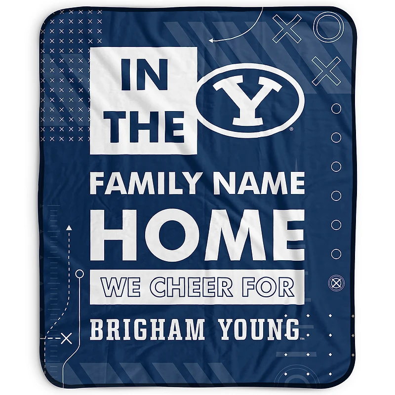 Pegasus BYU Cougars 50" x 60" "We Cheer" Personalized Fleece Blanket