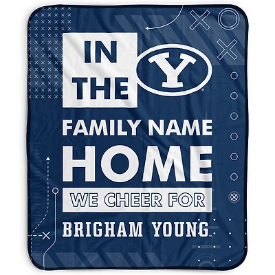 Pegasus BYU Cougars 50" x 60" "We Cheer" Personalized Fleece Blanket