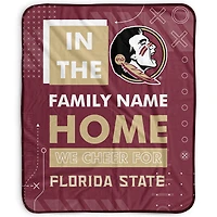 Pegasus Florida State Seminoles 50" x 60" "We Cheer" Personalized Fleece Blanket