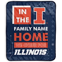 Pegasus Illinois Fighting Illini 50" x 60" "We Cheer" Personalized Fleece Blanket