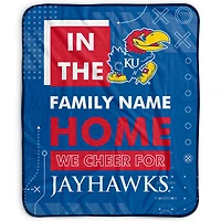 Pegasus Kansas Jayhawks 50" x 60" "We Cheer" Personalized Fleece Blanket