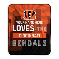 Pegasus Cincinnati Bengals 50" x 60" City Skyline Personalized Fleece Blanket