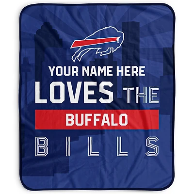Pegasus Buffalo Bills 50" x 60" City Skyline Personalized Fleece Blanket