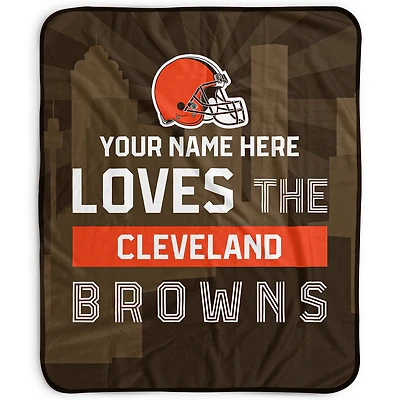 Pegasus Cleveland Browns 50" x 60" City Skyline Personalized Fleece Blanket