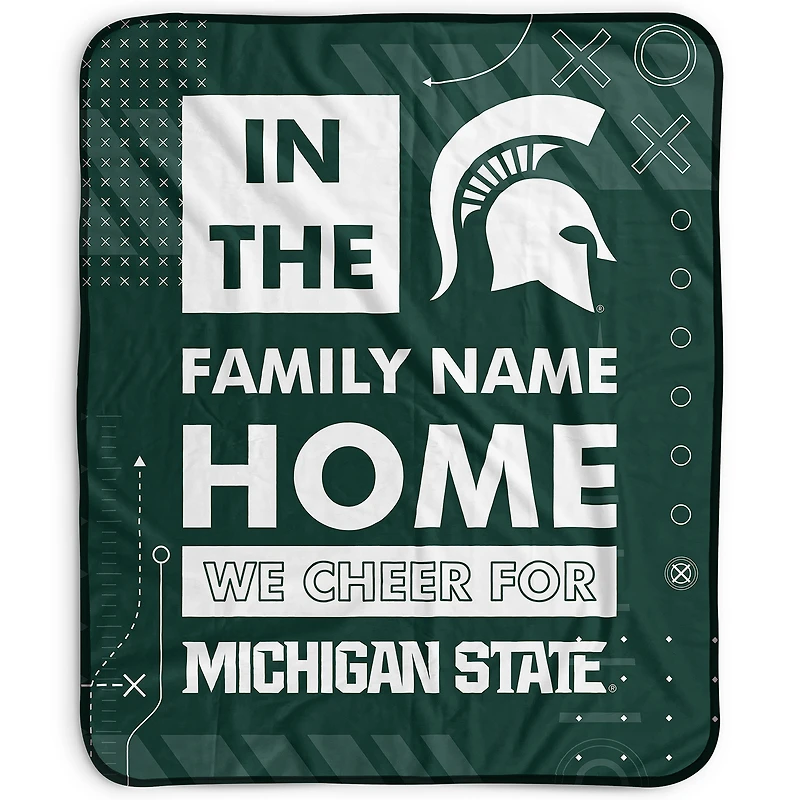 Pegasus Michigan State Spartans 50" x 60" "We Cheer" Personalized Fleece Blanket