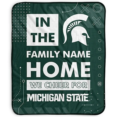 Pegasus Michigan State Spartans 50" x 60" "We Cheer" Personalized Fleece Blanket