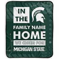 Pegasus Michigan State Spartans 50" x 60" "We Cheer" Personalized Fleece Blanket