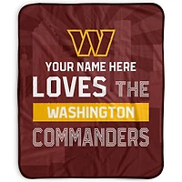 Pegasus Washington Commanders 50" x 60" City Skyline Personalized Fleece Blanket