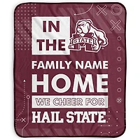 Pegasus Mississippi State Bulldogs 50" x 60" "We Cheer" Personalized Fleece Blanket