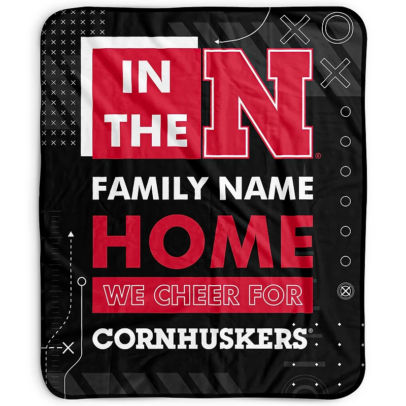 Pegasus Nebraska Huskers 50" x 60" "We Cheer" Personalized Fleece Blanket