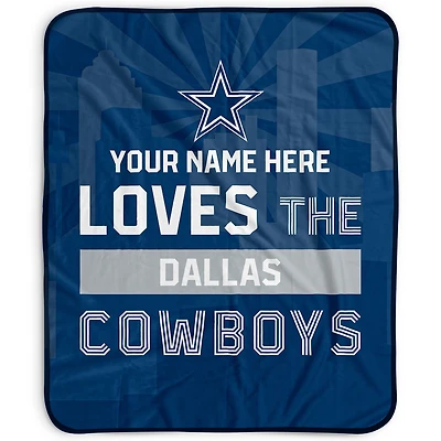 Pegasus Dallas Cowboys 50" x 60" City Skyline Personalized Fleece Blanket