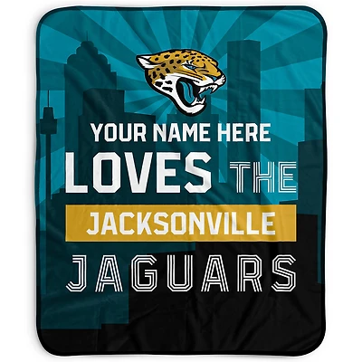 Pegasus Jacksonville Jaguars 50" x 60" City Skyline Personalized Fleece Blanket
