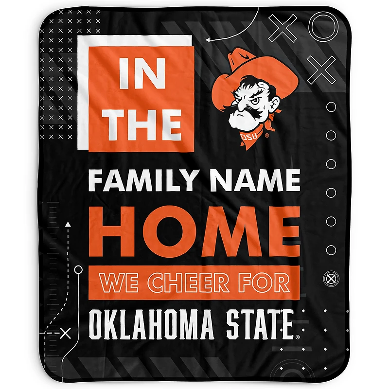 Pegasus Oklahoma State Cowboys 50" x 60" "We Cheer" Personalized Fleece Blanket